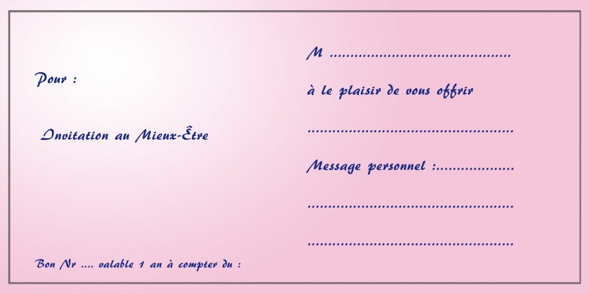 Bon cadeau L'essence du coeur